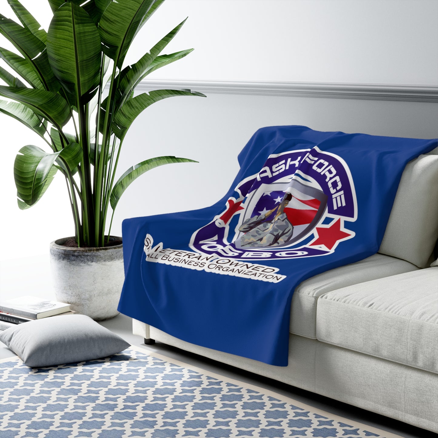 Task Force VOSBO Sherpa Fleece Blanket